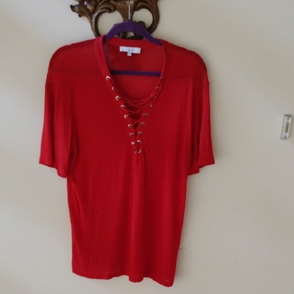 IRO Scarlet Lace-Up Top